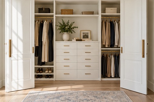 Fictional sample: Bright Reach-In Closet