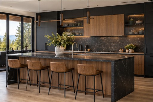 Fictional sample: kitchen at Stone & Cedar House