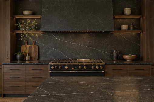Fictional sample: cooking wall at Walnut Kitchen Renovation